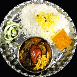 چلو قیمه بادمجان